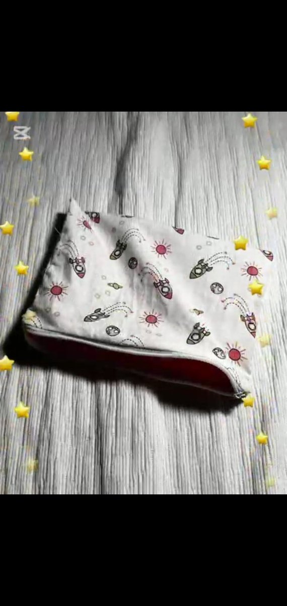 Renkli Baskılı Kadın Makyaj Çantası - Görsel 5