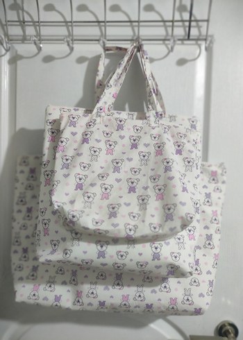 Mor Baskılı Kadın Günlük Çanta - Görsel 12