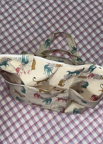 Bohem Leopar Desenli Fermuarlı Kadın Çanta - Görsel 13