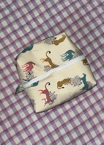 Bohem Leopar Desenli Fermuarlı Kadın Çanta - Görsel 16