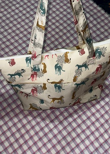 Bohem Leopar Desenli Fermuarlı Kadın Çanta - Görsel 11