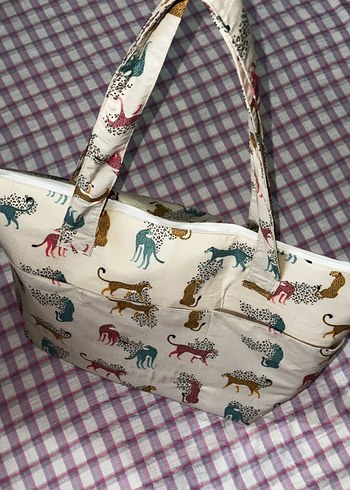 Bohem Leopar Desenli Fermuarlı Kadın Çanta - Görsel 12