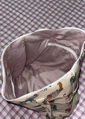 Bohem Leopar Desenli Fermuarlı Kadın Çanta - Görsel 6