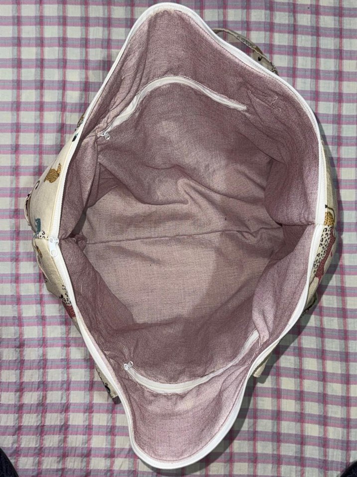 Bohem Leopar Desenli Fermuarlı Kadın Çanta - Görsel 5