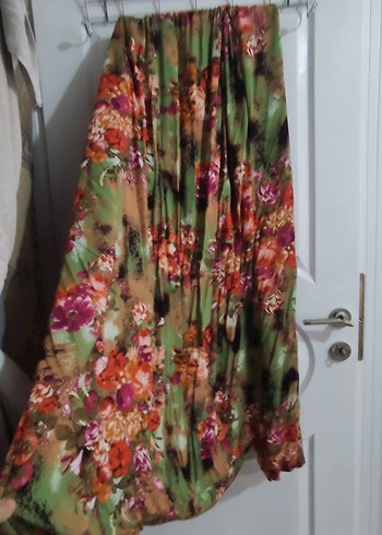 Mor Bağlama Desenli Uzun Salaş şalvar - Görsel 14