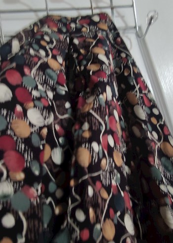 Mor Bağlama Desenli Uzun Salaş şalvar - Görsel 12