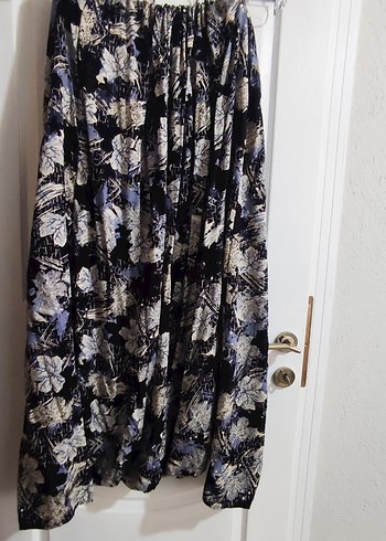 Mor Bağlama Desenli Uzun Salaş şalvar - Görsel 10