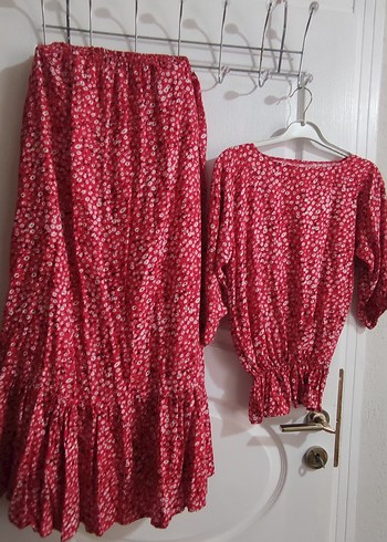 Mor Bağlama Desenli Uzun Salaş şalvar - Görsel 15