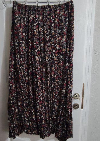 Mor Bağlama Desenli Uzun Salaş şalvar - Görsel 11