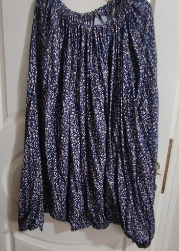 Mor Bağlama Desenli Uzun Salaş şalvar - Görsel 7