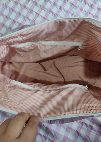 Pembe Tonlarda Pastel Batik Bebek Çantası - Görsel 9