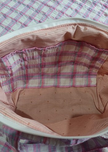 Pembe Tonlarda Pastel Batik Bebek Çantası - Görsel 13