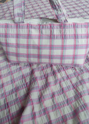 Pembe Tonlarda Pastel Batik Bebek Çantası - Görsel 12