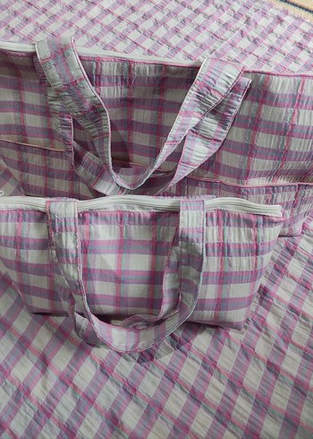 Pembe Tonlarda Pastel Batik Bebek Çantası - Görsel 6