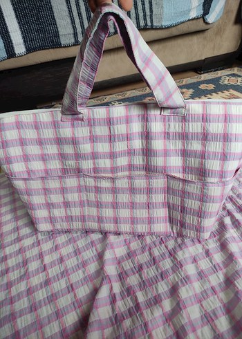 Pembe Tonlarda Pastel Batik Bebek Çantası - Görsel 11