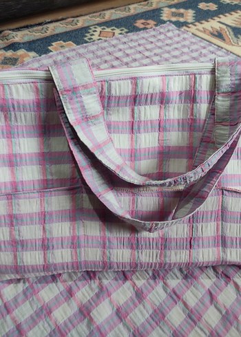 Pembe Tonlarda Pastel Batik Bebek Çantası - Görsel 8