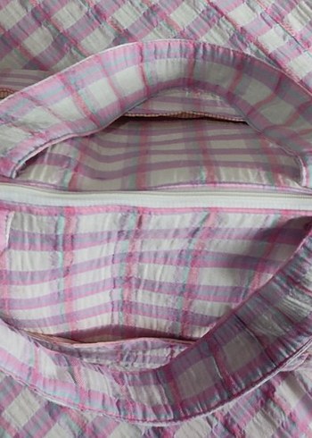 Pembe Tonlarda Pastel Batik Bebek Çantası - Görsel 3