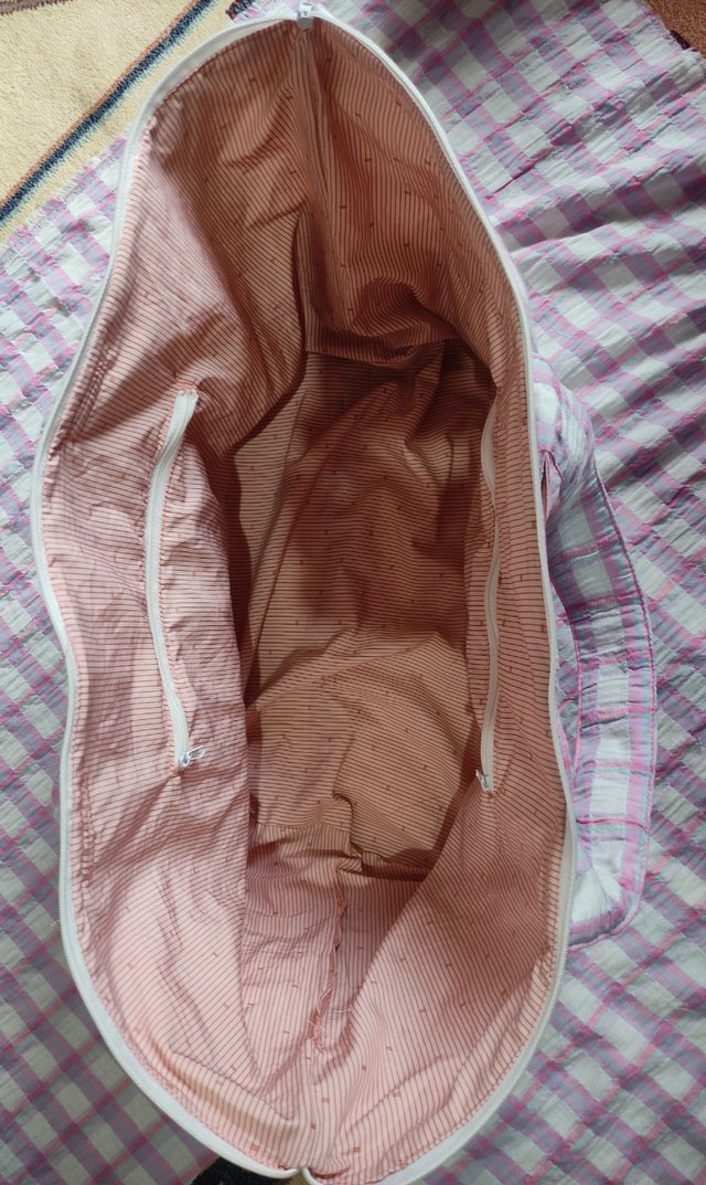 Pembe Tonlarda Pastel Batik Bebek Çantası - Görsel 4