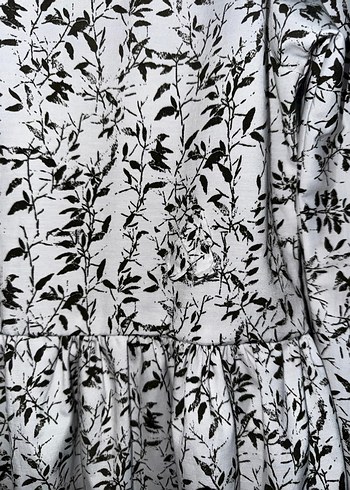 Kız Çocuk Gri Beyaz Dantelli Kısa Kollu Elbise - Görsel 8