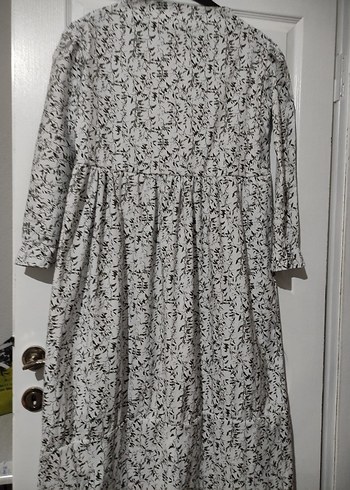 Kız Çocuk Gri Beyaz Dantelli Kısa Kollu Elbise - Görsel 20