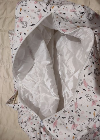 Baskılı Beyaz Gri Çocuk Uyku Çantası - Görsel 11