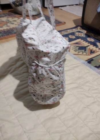 Baskılı Beyaz Gri Çocuk Uyku Çantası - Görsel 6