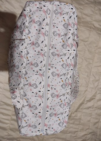 Baskılı Beyaz Gri Çocuk Uyku Çantası - Görsel 9