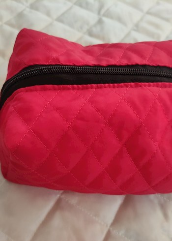 Renkli Baskılı Fermuarlı Kadın Makyaj Çantası - Görsel 4