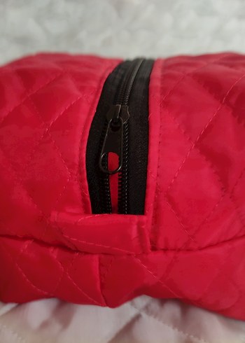 Renkli Baskılı Fermuarlı Kadın Makyaj Çantası - Görsel 17