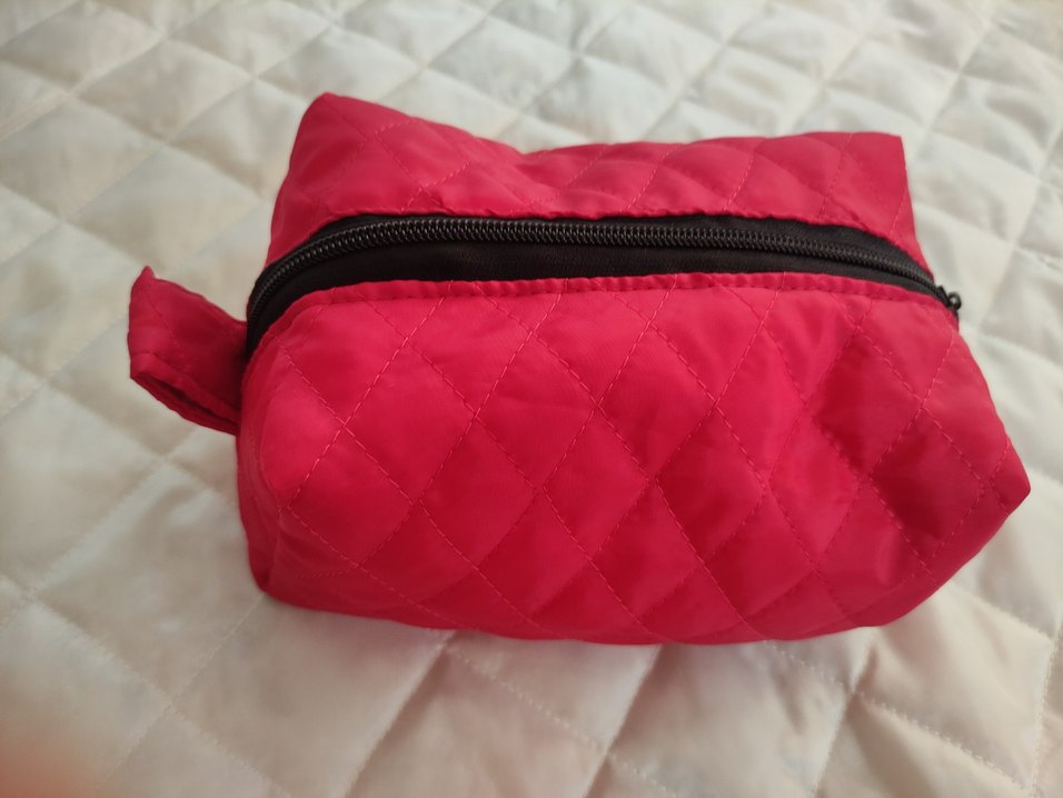 Renkli Baskılı Fermuarlı Kadın Makyaj Çantası - Görsel 4