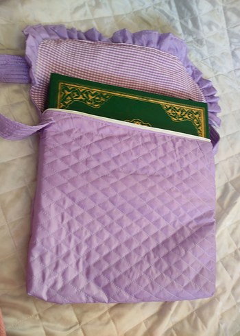 Mor Fırfırlı Kadın Çantası - Görsel 11