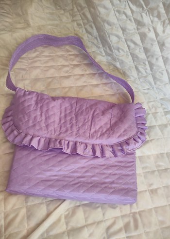 Mor Fırfırlı Kadın Çantası - Görsel 10