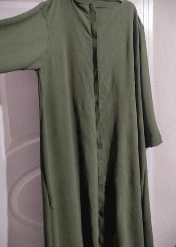 Kadın Haki Uzun Kollu Salaş feraje  - Görsel 4