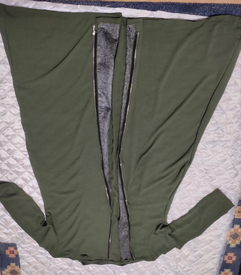 Kadın Haki Uzun Kollu Salaş feraje  - Görsel 2