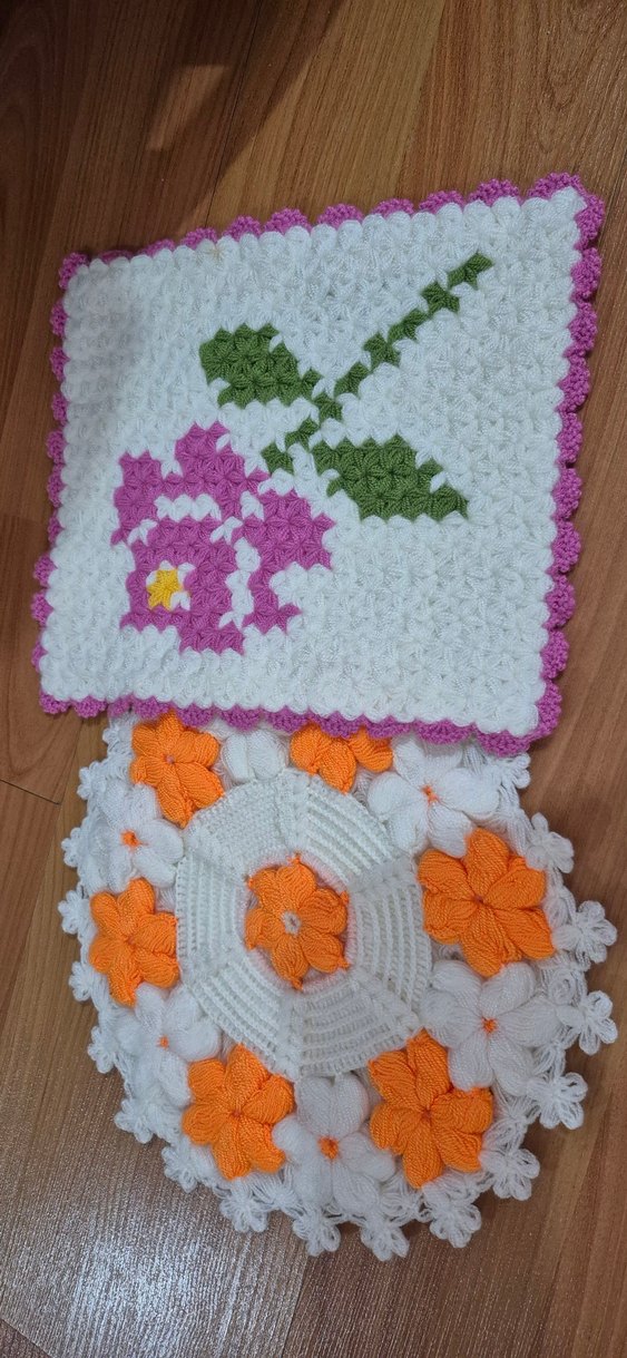 Renkli Çiçek Desenli Banyo Süngeri - Görsel 4