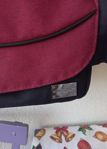 Chicco Marie Claire Marka Bordo Siyah Bebek Bakım Çantası