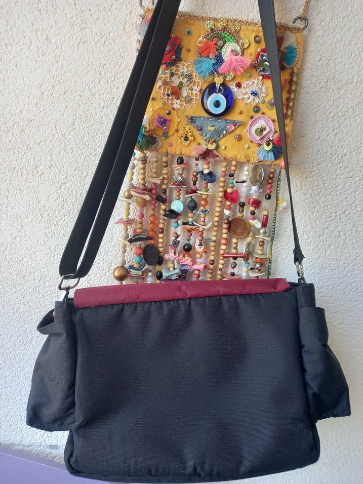 Marie Claire Marka Bordo Siyah Bebek Bakım Çantası - Görsel 4