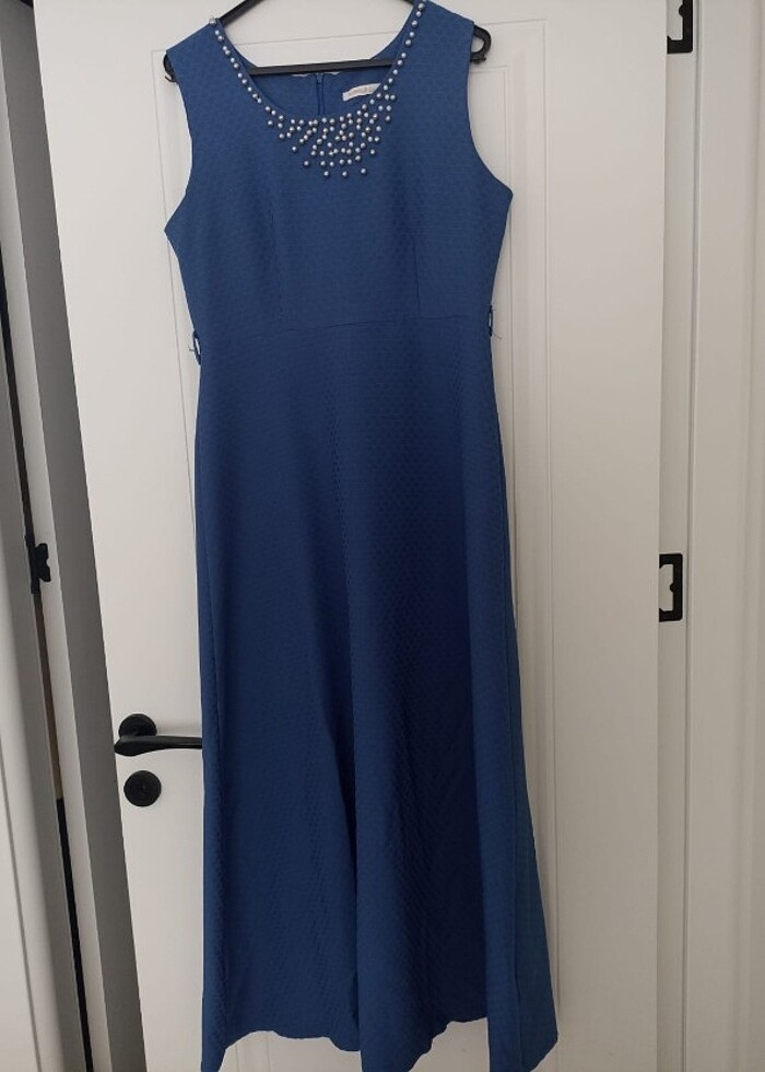 Tesettur Elbise sıfır kol - Görsel 2