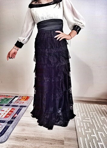 Harika Fransız model elbise - Görsel 9