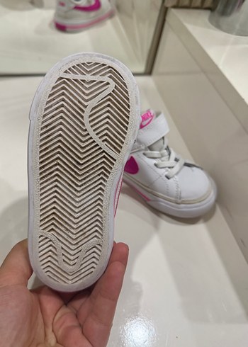 Kız Çocuk Pembe Orjinal Nike Cırtlı Sneaker - Görsel 7