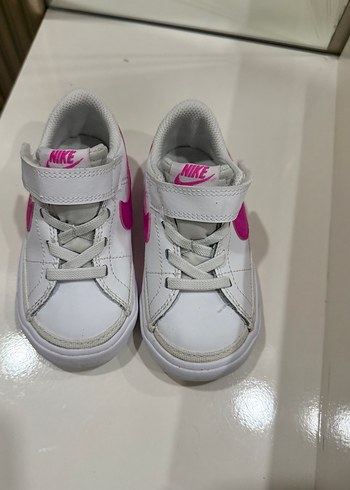 Kız Çocuk Pembe Orjinal Nike Cırtlı Sneaker - Görsel 3