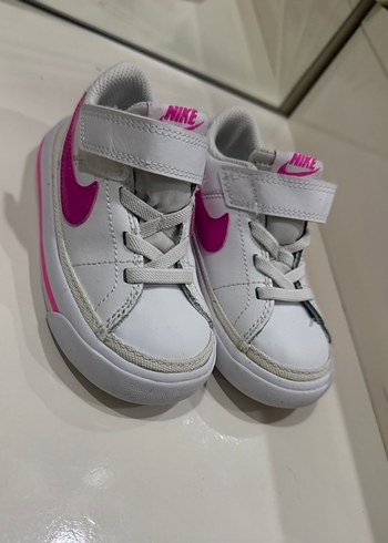 Kız Çocuk Pembe Orjinal Nike Cırtlı Sneaker - Görsel 4