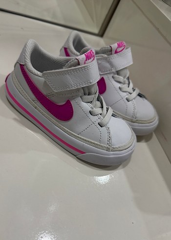 Kız Çocuk Pembe Orjinal Nike Cırtlı Sneaker - Görsel 2