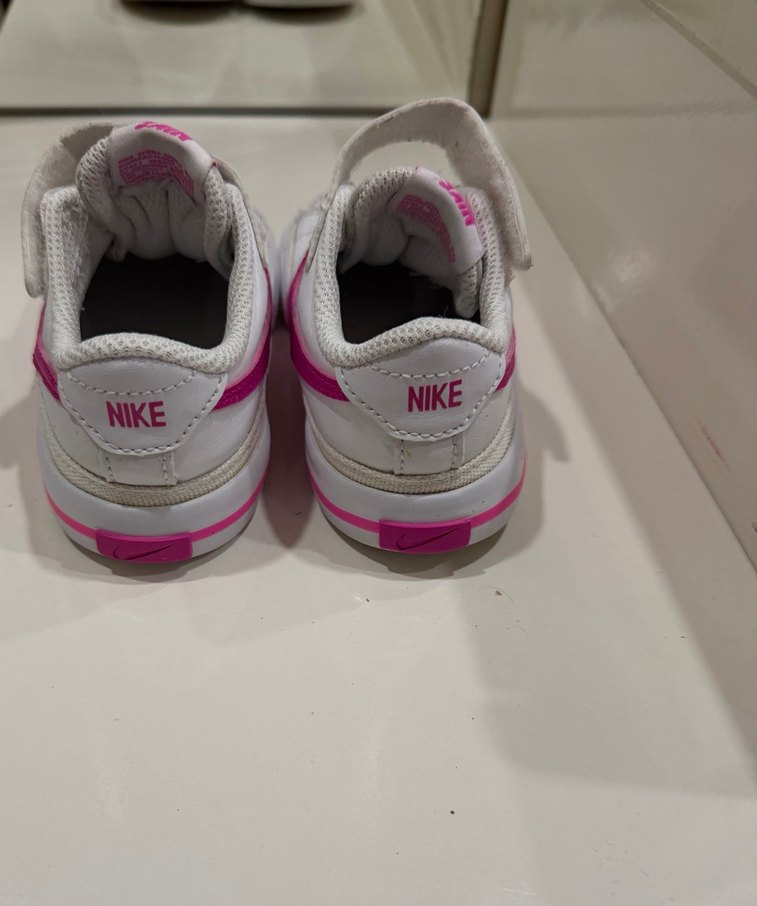 Kız Çocuk Pembe Orjinal Nike Cırtlı Sneaker - Görsel 5