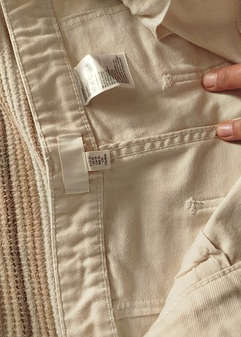 32 Beden Bej Regular Fit Streetwear Kargo Pantolon