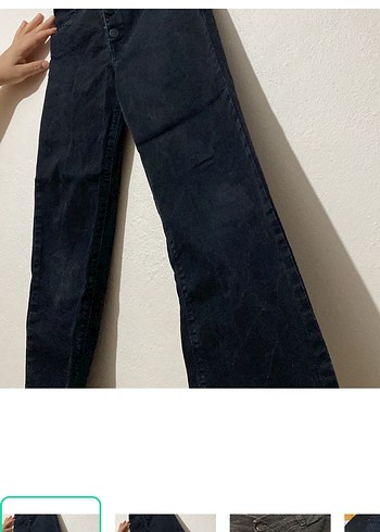 Diğer Siyah Yuksek Bel Jean Denim Kiz Cocuk Pantolon