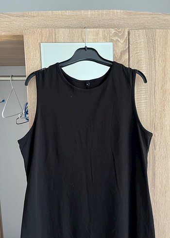 Siyah Kolsuz Uzun Kadın Elbise - Görsel 2