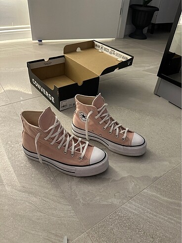38 Beden pembe Renk Converse chuck taylor all star lift canvas platform