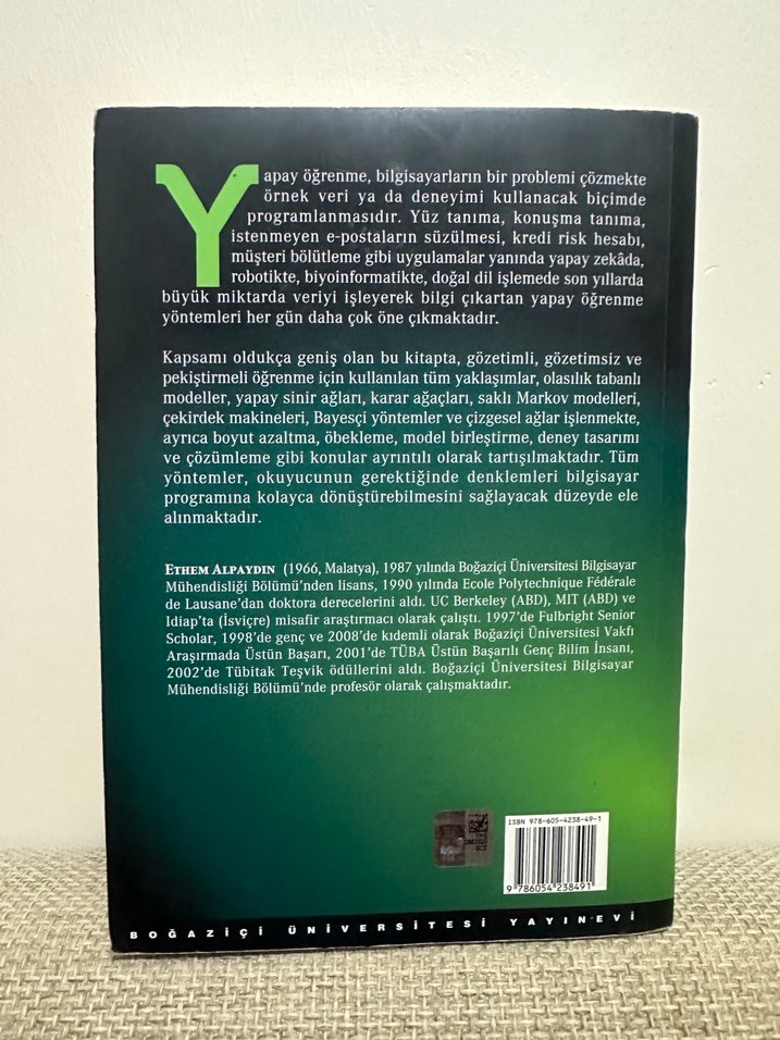 Yapay Öğrenme - Ethem Alpaydın - Görsel 2