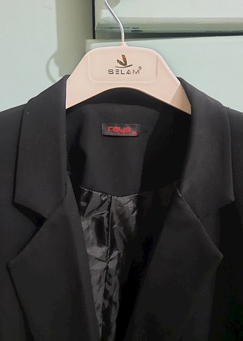 Düğmeli Siyah Kadın Blazer Ceket - Görsel 5